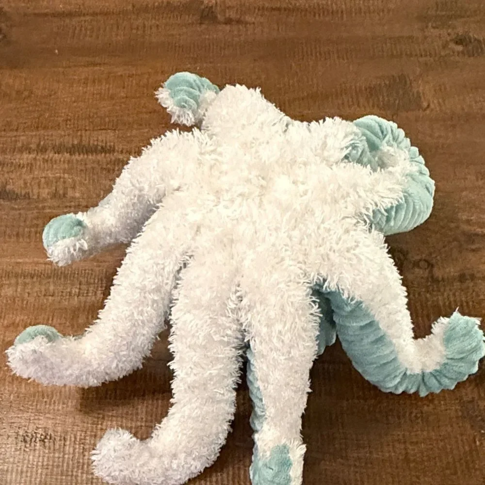 Spark Create Corduroy Plush Octopus Toy in Mint Green